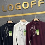 logoff embroidery shirt