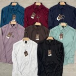 Black letter imported satin shirts