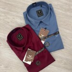 Black letter imported satin shirts