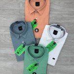logoff cotton oxford plain shirt