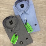 logoff cotton oxford plain shirt