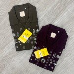 LOGOFF COTTON LINEN EMBROIDERY SHIRT