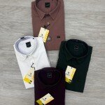 logoff oxford lycra plain shirt