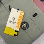 logoff oxford lycra plain shirt