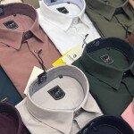 logoff oxford lycra plain shirt