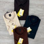 LOGOFF half sleeve oxford lycra shirt