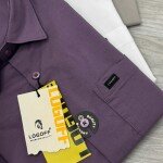 LOGOFF half sleeve oxford lycra shirt