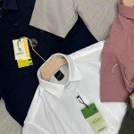 LOGOFF half sleeve oxford lycra shirt