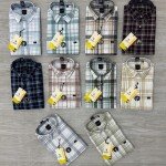 logoff oxford linen checks shirt