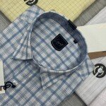 Logoff linen Checks  Shirt