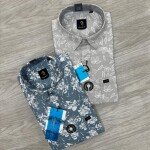 logoff cotton oxford printed shirt
