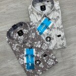 logoff cotton oxford printed shirt