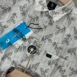 logoff cotton oxford printed shirt