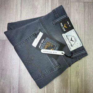 black letter ankle fit jeans pant