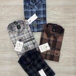 logoff cotton oxford checks shirt