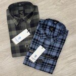 logoff cotton oxford checks shirt