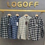 logoff cotton oxford checks shirt