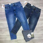 Wood machine Ankle Fit Jeans