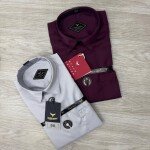 Black letter imported satin shirts