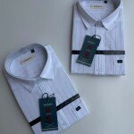 word wale big size linen stripes shirt