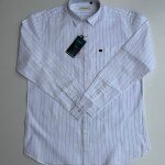 word wale big size linen stripes shirt