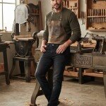 wood machine ankle fit cross pocket jeans pant