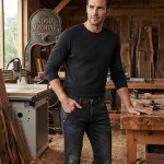 wood machine ankle fit cross pocket jeans pant