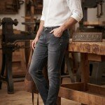 wood machine ankle fit cross pocket jeans pant
