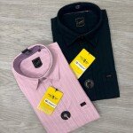 logoff cotton oxford stripes shirt