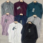 word wale imported satin shirt