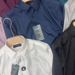 word wale imported satin shirt
