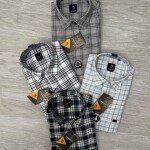 logoff cotton oxford checks shirt