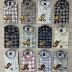 logoff cotton oxford checks shirt