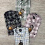 logoff cotton oxford checks shirt