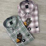 logoff cotton oxford checks shirt