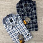 logoff cotton oxford checks shirt