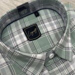 logoff cotton oxford checks shirt