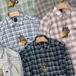 logoff cotton oxford checks shirt