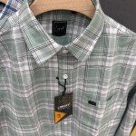 logoff cotton oxford checks shirt