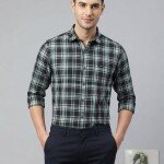 logoff cotton oxford checks shirt