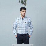 logoff cotton oxford checks shirt