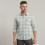 logoff cotton oxford checks shirt