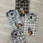 logoff cotton oxford checks shirt