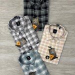 logoff cotton oxford checks shirt