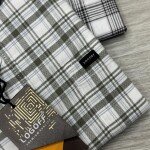 logoff cotton oxford checks shirt