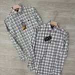 logoff cotton oxford checks shirt