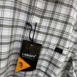 logoff cotton oxford checks shirt