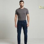 duster blue cargo jeans pant