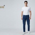 duster blue cargo jeans pant