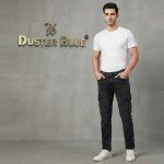 duster blue cargo jeans pant